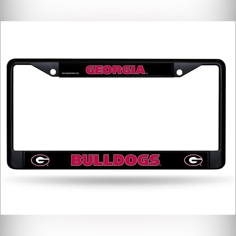 Rico Georgia Bulldogs License Plate Frame Metal Frame 6x12.25